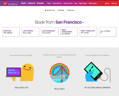 Virgin America: A Striking Example of Mobile First image